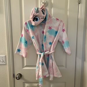 Saint Eve Youth Beach Unicorn Cover Up Swim Robe Stars Girls Size M 7-8 NWT